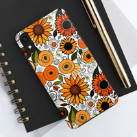 Sunflowers and Daisies Retro Fall Vibes Tough Phone Cases!