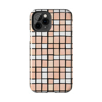 Pastel Pink Checkerboard Tough Phone Cases, Case-Mate!