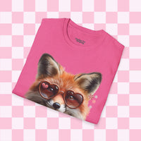 Retro Fox Sunglasses Valentines Day T-Shirt! Valentines Day! Spring Vibes! Graphic Tees!