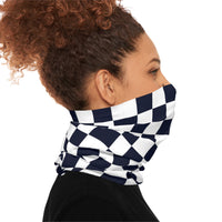 Black and White Plaid Lightweight Neck Gaiter! 4 Sizes Available! Free Shipping! UPF +50! Great For All Outdoor Sports!