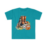 1 Books and Boots Autumn Inspired Unisex Graphic Tees! Halloween! Fall Vibes!