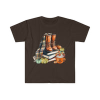 1 Books and Boots Autumn Inspired Unisex Graphic Tees! Halloween! Fall Vibes!