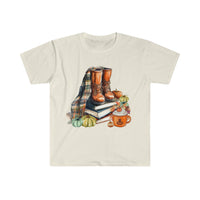 1 Books and Boots Autumn Inspired Unisex Graphic Tees! Halloween! Fall Vibes!