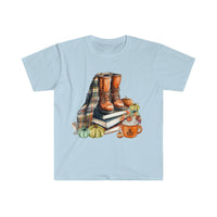 1 Books and Boots Autumn Inspired Unisex Graphic Tees! Halloween! Fall Vibes!