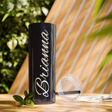 Custom Name Personalized Tumblers Skinny Tumbler with Straw, 20oz! Cursive Writing Option!