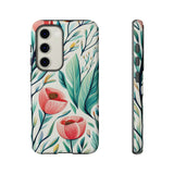 Pink Floral Tulips Phone Cases! New!!! Over 90 Phone Sizes To Choose From! Free Shipping!!!