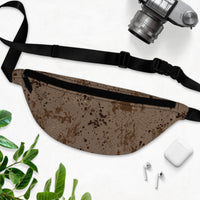 Brown Paint Wash Unisex Fanny Pack! Free Shipping! One Size Fits Most!