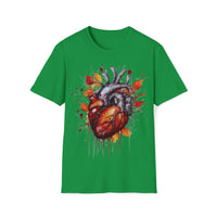 1 Autumn Drip Anatomical Heart Halloween Fall Vibes Unisex Graphic Tees! Medical Vibes!