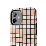 Pastel Pink Checkerboard Tough Phone Cases, Case-Mate!