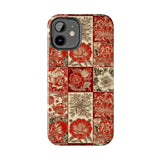 Royal Red Floral Fall Vibes Tough Phone Cases!