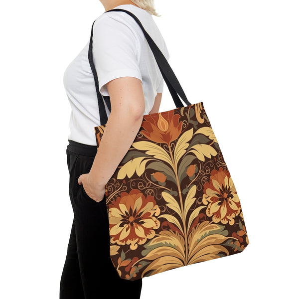 Scottish Thistle in Neutral Creamy Browns Fall Vibes Tote Bag!