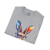 Easter Bunny Glasses With Eggs Unisex Graphic Tees! Spring Vibes! All New Heather Colors!!! Free Shipping!!!