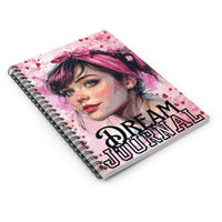 Valentines Day Dream Journal Red Hearts Floral Spiral Notebook - Ruled Line! Perfect For Gifting!