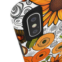 Sunflowers and Daisies Retro Fall Vibes Tough Phone Cases!