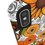 Sunflowers and Daisies Retro Fall Vibes Tough Phone Cases!