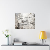 Custom Personalized Quote or Name Western Grey and White Canvas Gallery Wraps!