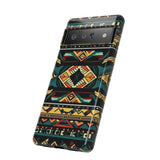 Black Aztec Tough Cases! Cellphone Cases! Multiple Sizes Available! Apple iPhone, Samsung Galaxy, and Google Pixel devices!