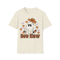 Boo Haw Floral Retro Cowboy Ghost Unisex Graphic Tee! Halloween! Fall Vibes!