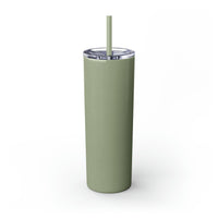 Custom Name Personalized Tumblers Skinny Tumbler with Straw, 20oz! Cursive Writing Option!