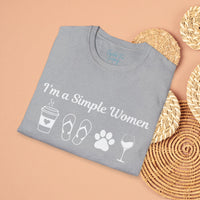 I'm a Simple Women Unisex Graphic Tees! Summer Vibes! All New Heather Colors!!! Free Shipping!!!