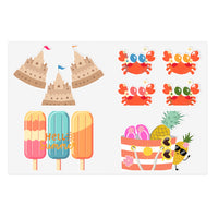 Summer Popsicles, Beach Tote, Crabs, Sand Castle Sheets! Free Shipping!