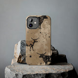 Brown Speckled Bull Western Tough Phone Cases!