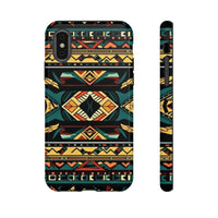 Black Aztec Tough Cases! Cellphone Cases! Multiple Sizes Available! Apple iPhone, Samsung Galaxy, and Google Pixel devices!