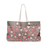 Valentines Day Blush Pink Heart Assortment XoXo Vacation Travel Weekender Bag! Free Shipping!!!