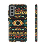 Black Aztec Tough Cases! Cellphone Cases! Multiple Sizes Available! Apple iPhone, Samsung Galaxy, and Google Pixel devices!