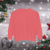 Snowflake Pocket Embroidered Comfort Colors Unisex Garment-Dyed Sweatshirt! All New Colors! Free Shipping!