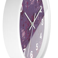 Boho Paint Washed Purples Print Wall Clock! Perfect For Gifting! Free Shipping!!! 3 Colors Available!