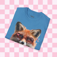 Retro Fox Sunglasses Valentines Day T-Shirt! Valentines Day! Spring Vibes! Graphic Tees!