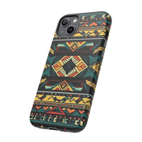 Black Aztec Tough Cases! Cellphone Cases! Multiple Sizes Available! Apple iPhone, Samsung Galaxy, and Google Pixel devices!