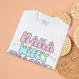 Mama Wifey Teacher Unisex Graphic Tees! All New Heather Colors!!! Free Shipping!!! Back To School!