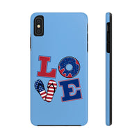 Love Red white and Blue Independence Day Tough Phone Cases!