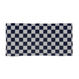 Grey and Black Plaid 100 Percent Cotton Backing Beach Towel! Free Shipping!!! Gift to a Friend! Travel in Style!