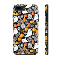 Spider Webs and Candy Corn Little Ghost Halloween Tough Phone Cases! Fall Vibes!