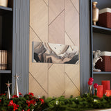 Western/Boho Mountain Scenery in Blacks and Browns Canvas Gallery Wraps!