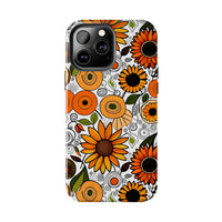 Sunflowers and Daisies Retro Fall Vibes Tough Phone Cases!