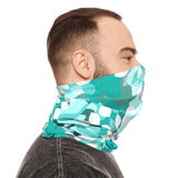 Aqua Tie dye Lightweight Neck Gaiter! 4 Sizes Available! Free Shipping! UPF +50! Great For All Outdoor Sports!