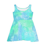 Aqua Blue Wash Women's Fit n Flare Dress! Free Shipping!!! New!!! Sun Dress! Beach Cover Up! Night Gown! So Versatile!