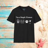 I'm a Simple Women Unisex Graphic Tees! Summer Vibes! All New Heather Colors!!! Free Shipping!!!