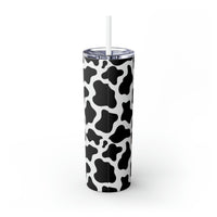 Your So Golden Butterfly Cow Printed Skinny Tumbler with Straw, 20oz! Multiple Colors!