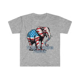 Stars and Stripes Forever Elephant Independence Day Unisex Graphic Tees!