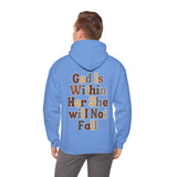 Beige God is Within Her She Will Not Fall Psalms 46:5 Back Designs Unisex Heavy Blend Hooded Sweatshirt! Free Shipping!!!