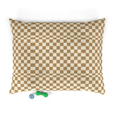 Brown and Cream Plaid Pet Bed! Foxy Pets! Free Shipping!!!