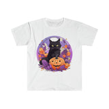 Black Kitten Halloween Unisex Graphic Tees! Fall Vibes!