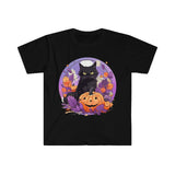 Black Kitten Halloween Unisex Graphic Tees! Fall Vibes!