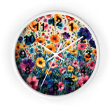 Boho Purple and Orange Ombre Print Wall Clock! Perfect For Gifting! Free Shipping!!! 3 Colors Available!