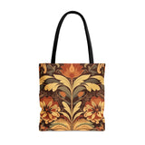 Scottish Thistle in Neutral Creamy Browns Fall Vibes Tote Bag!